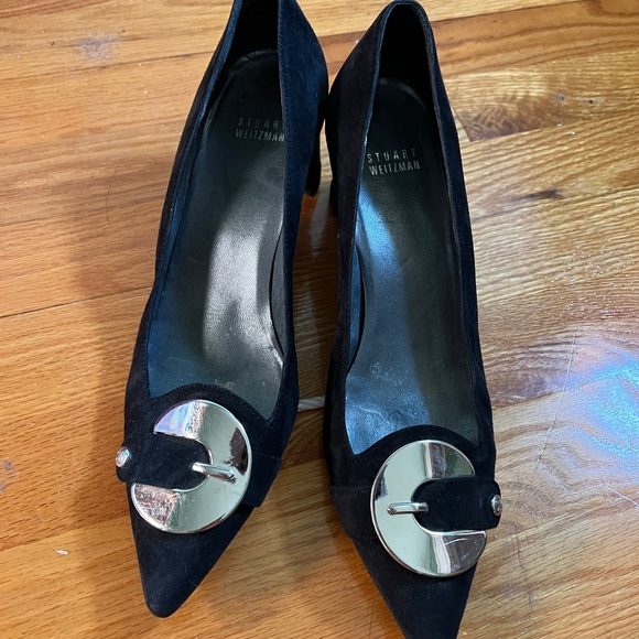 Stuart Weitzman Suede Heels - Picture 1 of 8
